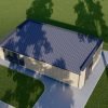 Midi - trähus KAYA 2 (44 mm + träbeklädnad), 64 m²