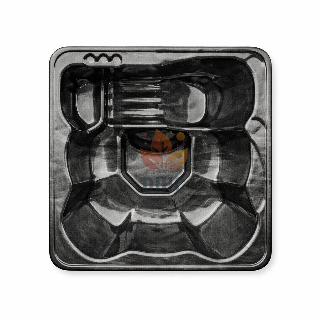 Jacuzzi med akrylinsats 2,2 m x 2,2 m - Bild 5