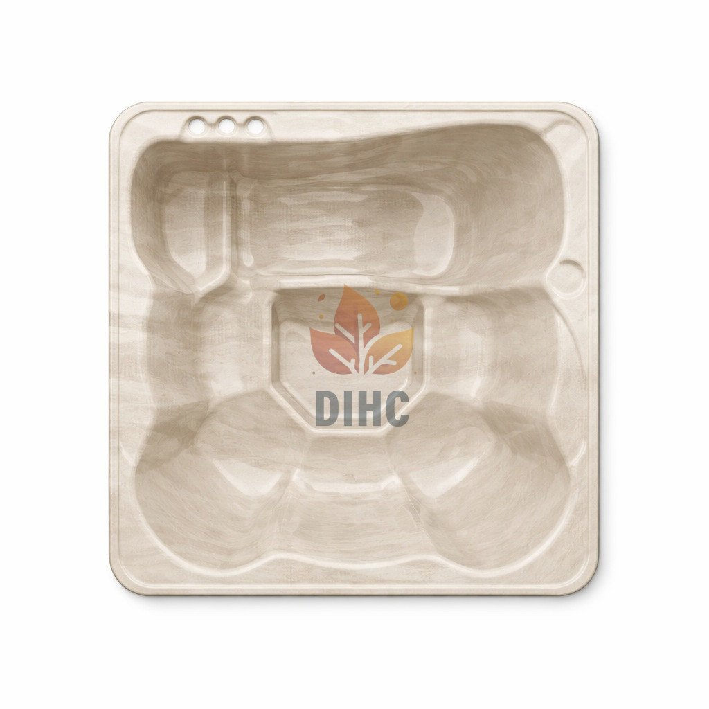 Jacuzzi med akrylinsats 2,2 m x 2,2 m - Bild 7