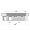 Trävilla med Platt Tak BERTA (66 mm / 44 mm + 44 mm), 105 m²