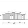 Trävilla med Platt Tak BERTA (66 mm / 44 mm + 44 mm), 105 m²
