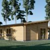 Trävilla med Platt Tak BERTA (66 mm / 44 mm + 44 mm), 105 m²