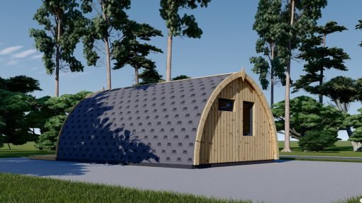 Trähytte BRETA (44 mm), 4×6 m, 24 m²