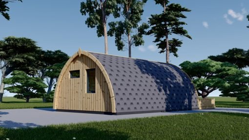 Trähytte BRETA (44 mm), 4×6 m, 24 m²