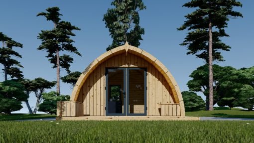 Trähytte BRETA (44 mm), 4×6 m, 24 m²