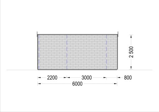 Trähytte BRETA (44 mm), 4×6 m, 24 m²