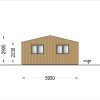Trippel Trägarage SILVIA TRIO, 9×6 m, 54 m² (34 mm + träbeklädnad)