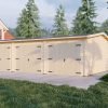 Trippelgarage 54 m² (6 x 9 m), 44 mm