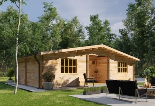 Fritidshus Glenwood 60 m² (10 x 6 m), 44 mm