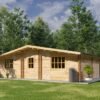 Fritidshus Glenwood 60 m² (10 x 6 m), 44 mm