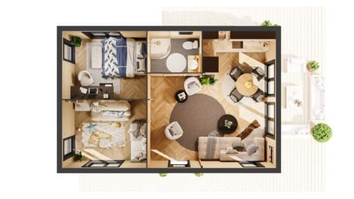 Isolerad Trähus Kaia 9.34 × 6.14 m - Bild 6