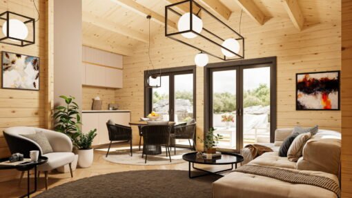 Isolerad Trähus Kaia 9.34 × 6.14 m