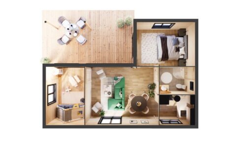 Isolerat modernt hus Luni 7,14 × 10,14 m - Bild 6