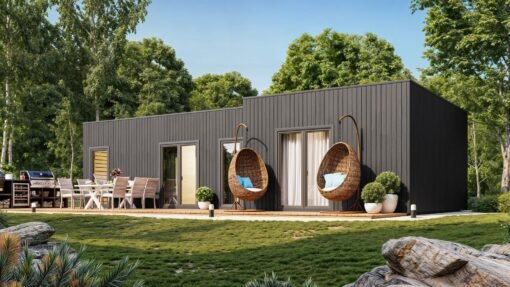 Isolerat Tiny House NORDIC-L 5.74 × 11.94 m