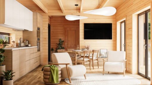 Isolerat Tiny House NORDIC-L 5.74 × 11.94 m - Bild 5