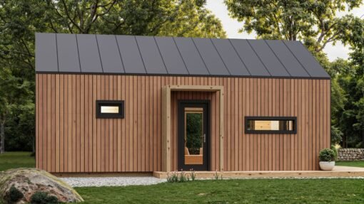 Isolerat trähus Solari 5.09 x 8.59 m