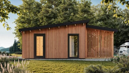 Isolerad Modern Stuga Verno 7.74 × 5.34 m