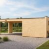 🚗 Garage BIZON 24 m² + 36 m² Carport – 44 mm + 100 mm + 19 mm