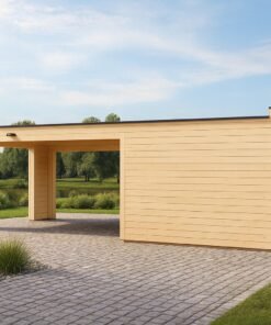🚗 Garage BIZON 24 m² + 36 m² Carport – 44 mm + 100 mm + 19 mm