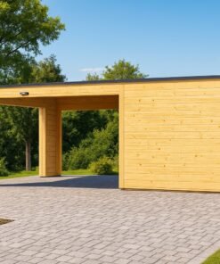 🚗 Garage BIZON 24 m² + 36 m² Carport – 44 mm + 100 mm + 19 mm