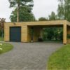 🚗 Garage BIZON 24 m² + 36 m² Carport – 44 mm + 100 mm + 19 mm