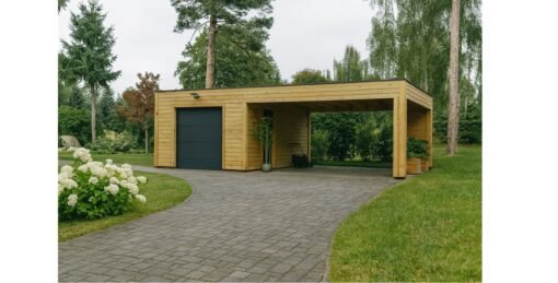 🚗 Garage BIZON 24 m² + 36 m² Carport – 44 mm + 100 mm + 19 mm