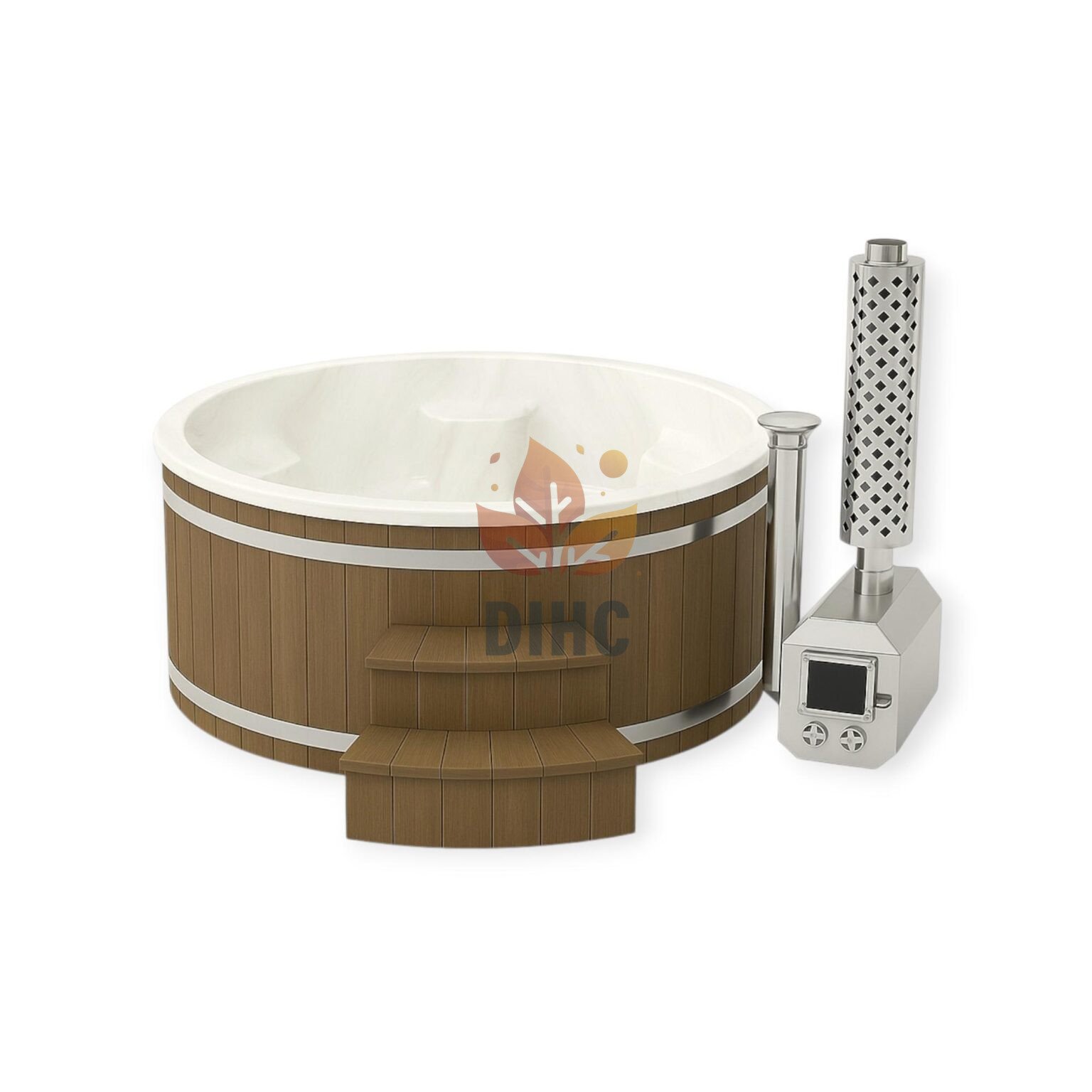 Badtunna med akrylinsats Ø2,0 / Ø2,25 m