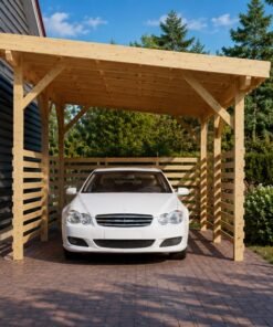 🏡 Träcarport Fugi 18 m²
